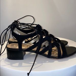 Sam Edelman Ardella Lace-Up Suede Sandal Size 81/2